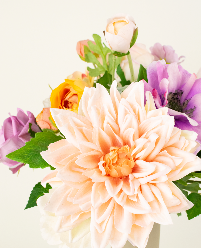 Composizione fiori finti Day Dream 47 cm