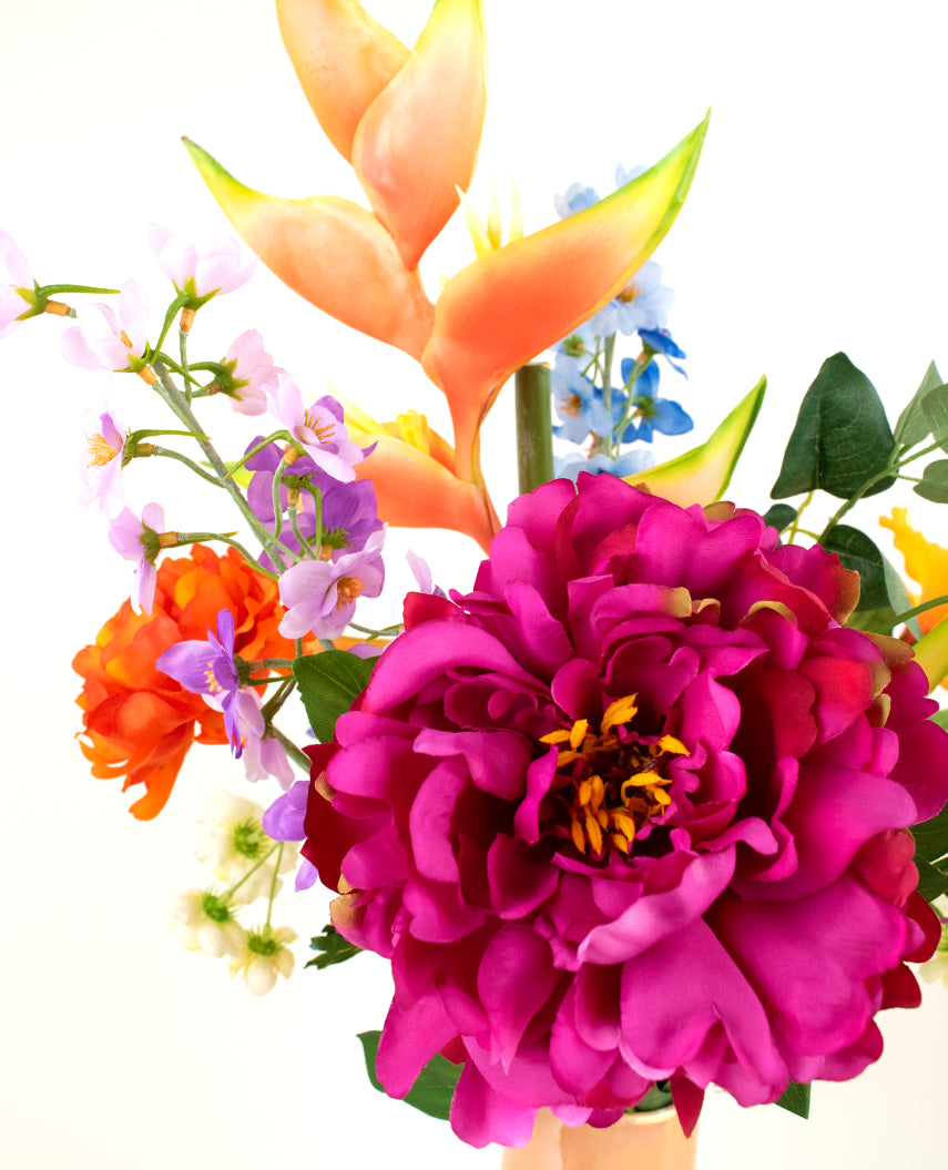 Composizione fiori finti Tropicana 70 cm