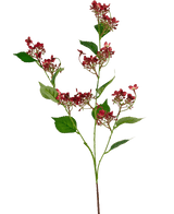Fiore artificiale Ortensie selvatica 86 cm rosso