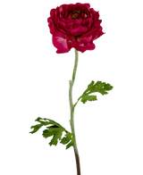 Fiore artificiale Ranunculus 51 cm rosa scuro