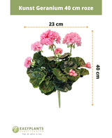 Gerani finti 40 cm rosa