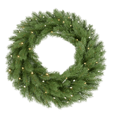 Ghirlanda di abete artificiale con luce LED 60 cm