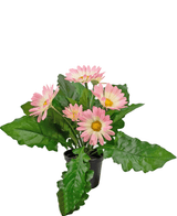 Piante Finte Gerbera 28 cm rosa