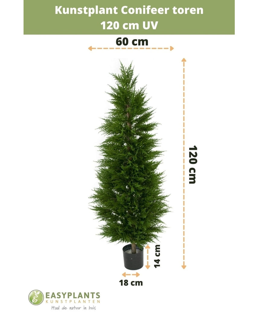 Piante Finte Torre di conifere 120 cm UV