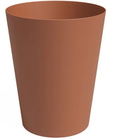 Il Planter Porto Ø40cm x H50cm è un cestino per rifiuti cilindrico marrone con lati lisci e parte superiore leggermente svasata.