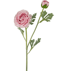 Ranuncolo artificiale Real Touch Pink 60 cm