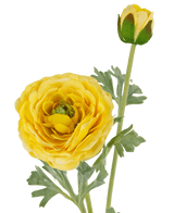 Ranuncolo artificiale Real Touch Yellow 60 cm