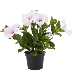 Fioriere con fiori finti