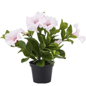 Fioriere con fiori finti