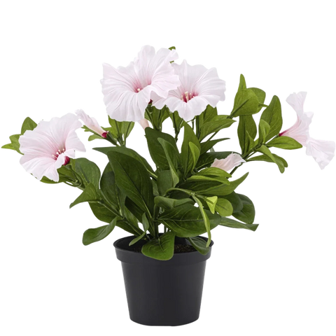 Fioriere con fiori finti