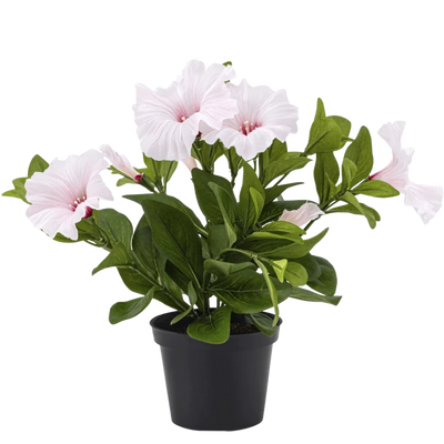 Fioriere con fiori finti