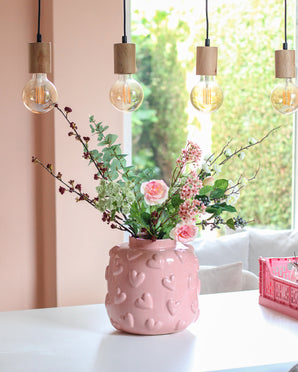 Composizione floreali artificiali Blush Blossom