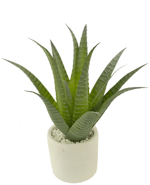 Agave artificiale da 30 cm in vaso ornamentale