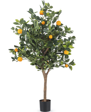 Albero arancione artificiale 120 cm