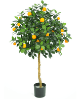 Albero arancione artificiale 120 cm