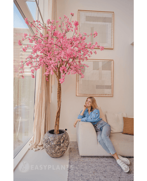 Albero di ciliegio finto Rosa 240 cm
