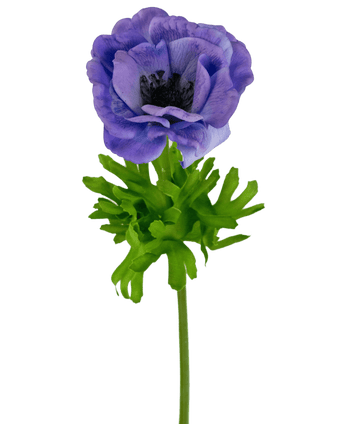 Anemone artificiale Real Touch Blu Viola 52 cm