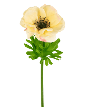 Anemone artificiale Real Touch giallo 52 cm