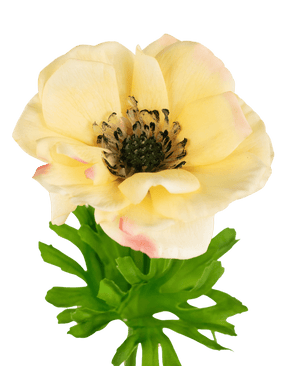 Anemone artificiale Real Touch giallo 52 cm