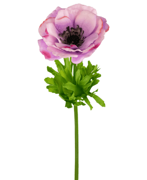 Anemone artificiale Real Touch viola 52 cm