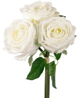 Bouquet di Rose finte Real Touch White 30 cm