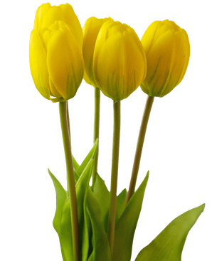 Bouquet di Tulipani finti Real Touch Yellow 40 cm