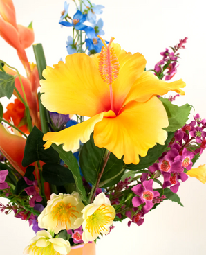 Composizione fiori finti Tropicana 70 cm