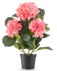 Ortensie artificiali rosa 35 cm