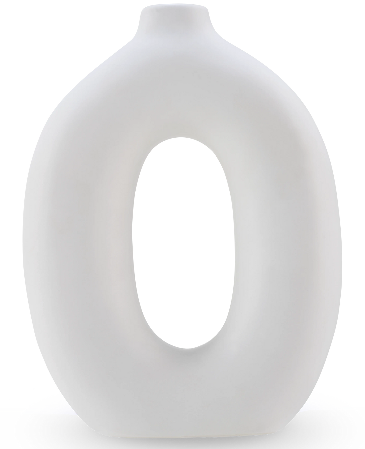 Il vaso Gentle 22 cm bianco sporco è un vaso ovale in ceramica bianco sporco con un centro cavo e una piccola apertura nella parte superiore, perfetto per fiori artificiali. Questo elegante vaso in ceramica si erge in posizione verticale su uno sfondo semplice.