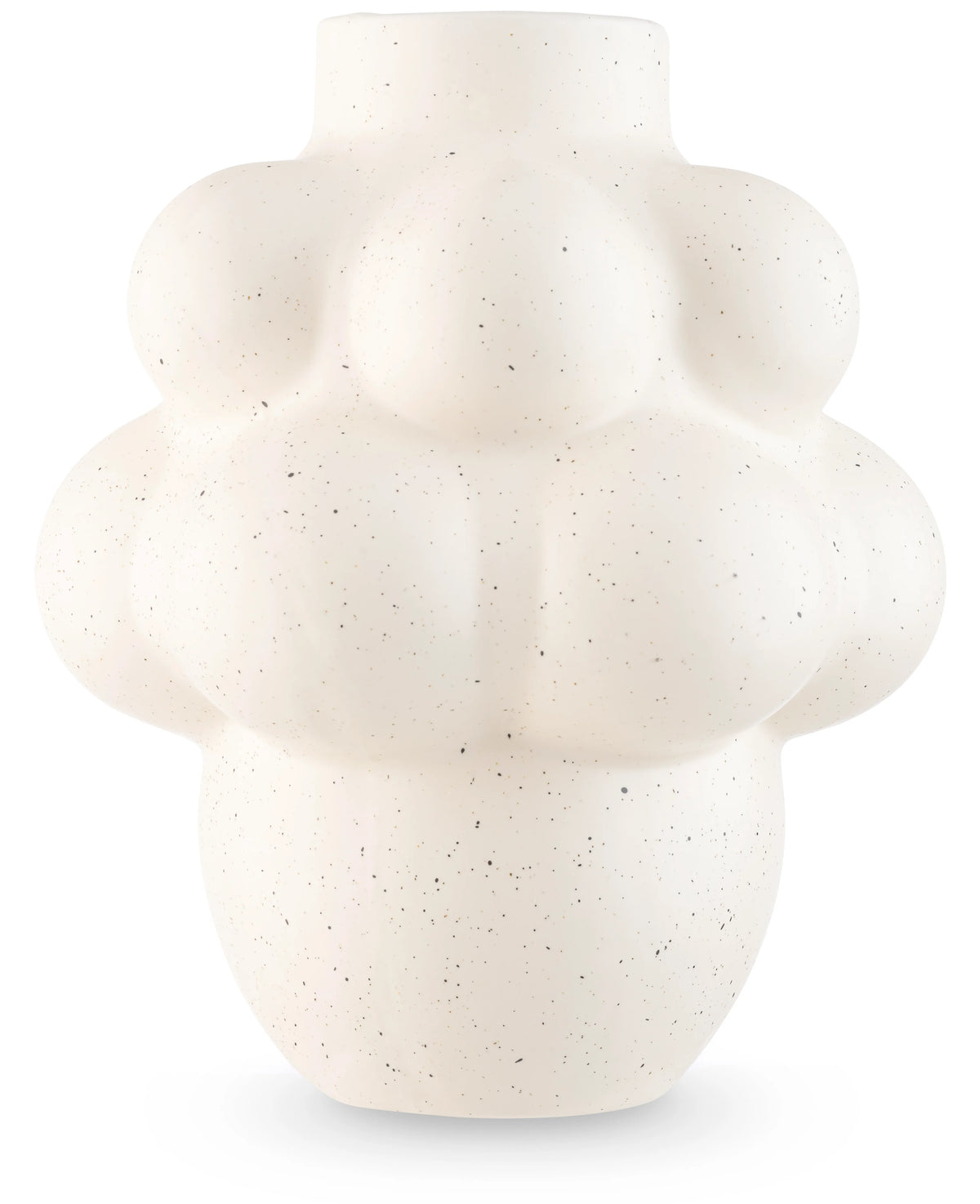 Il Vaso Stemlight 21 cm beige è un vaso in ceramica con finitura opaca e una forma rotonda unica in beige, perfetto per interni minimalisti.