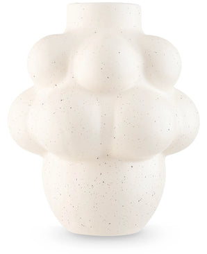 Il Vaso Stemlight 21 cm beige è un vaso in ceramica con finitura opaca e una forma rotonda unica in beige, perfetto per interni minimalisti.