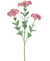 Ramo artificiale Sedum 56 cm rosa chiaro