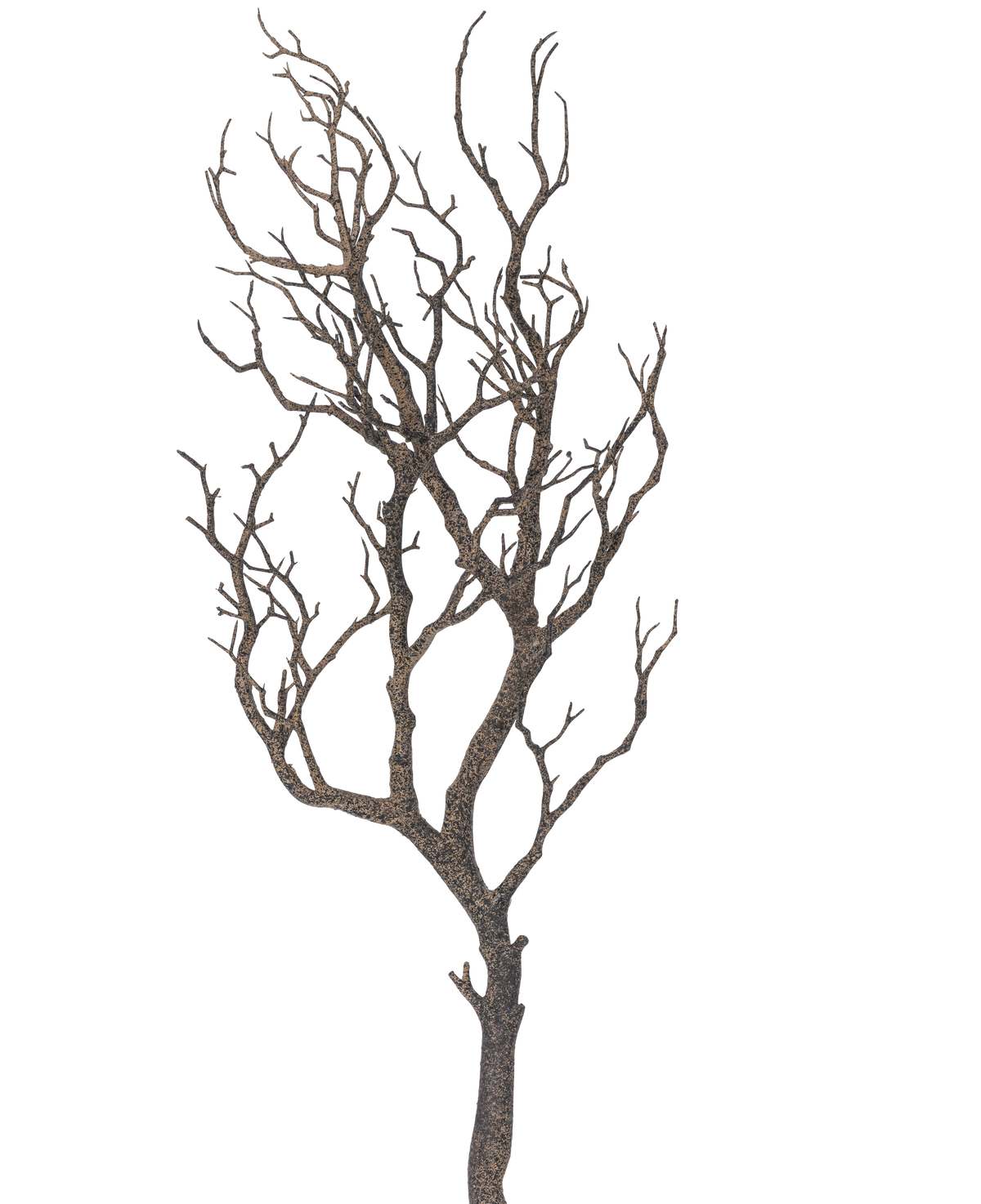 Il ramo Decorazione artistica da 89 cm presenta un albero senza foglie con molti rami sottili e sinuosi su uno sfondo bianco semplice.