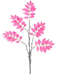 Ramo di felce artificiale 83 cm rosa