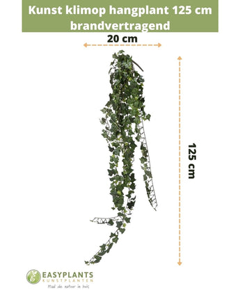 Edera finta da appendere 125 cm ignifuga