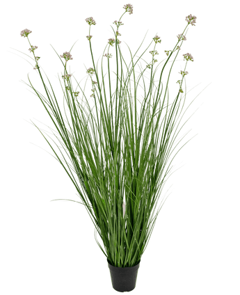 Erba artificiale Porro Fiore Cipolla Erba vaso 120cm ignifugo