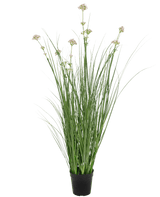 Erba artificiale Porro Fiore Cipolla Erba vaso 90cm ignifugo