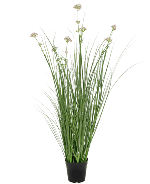 Erba artificiale Porro Fiore Cipolla Erba vaso 90cm ignifugo