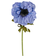 Fiore artificiale Anemone 35 cm blu