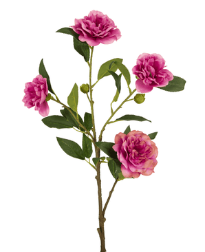 Fiore artificiale Cammellia 80 cm rosa