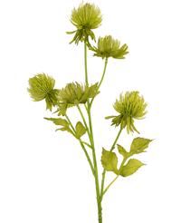 Fiore artificiale Cardo 66 cm verde