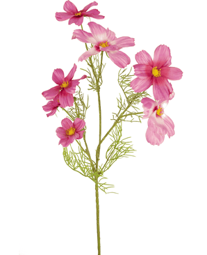 Fiore artificiale Cosmos 74 cm fucsia