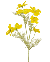 Fiore artificiale Cosmos 74 cm giallo