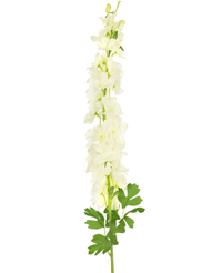 Fiore artificiale Delphinium 105 cm bianco