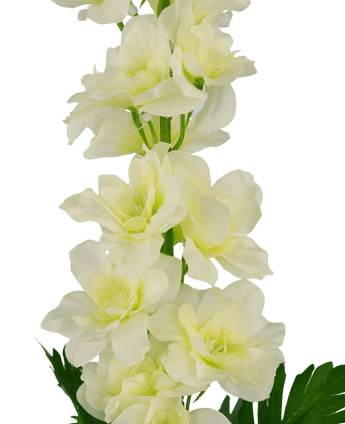 Fiore artificiale Delphinium 79 cm bianco