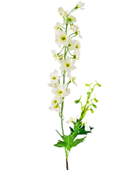 Fiore artificiale Delphinium 79 cm bianco