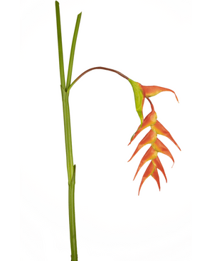 Fiore artificiale Heliconia 120 cm rosso