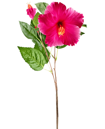 Fiore artificiale Hibiscus 64 cm rosa