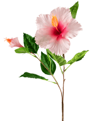 Fiore artificiale Hibiscus 64 cm rosa chiaro