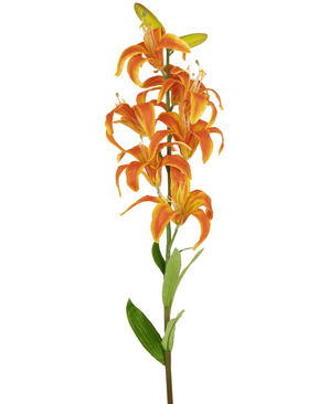 Fiore artificiale Martagon Lily 78 cm arancione